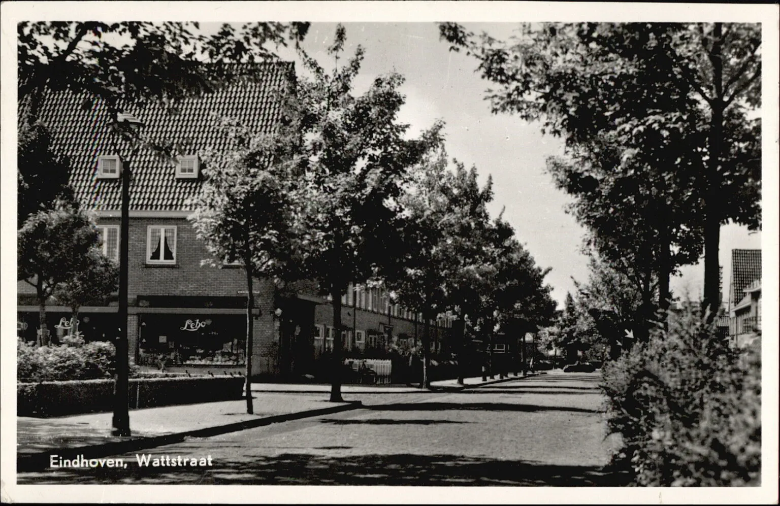 Ansichtkaart van de wijk, jaren veertig/vijftig