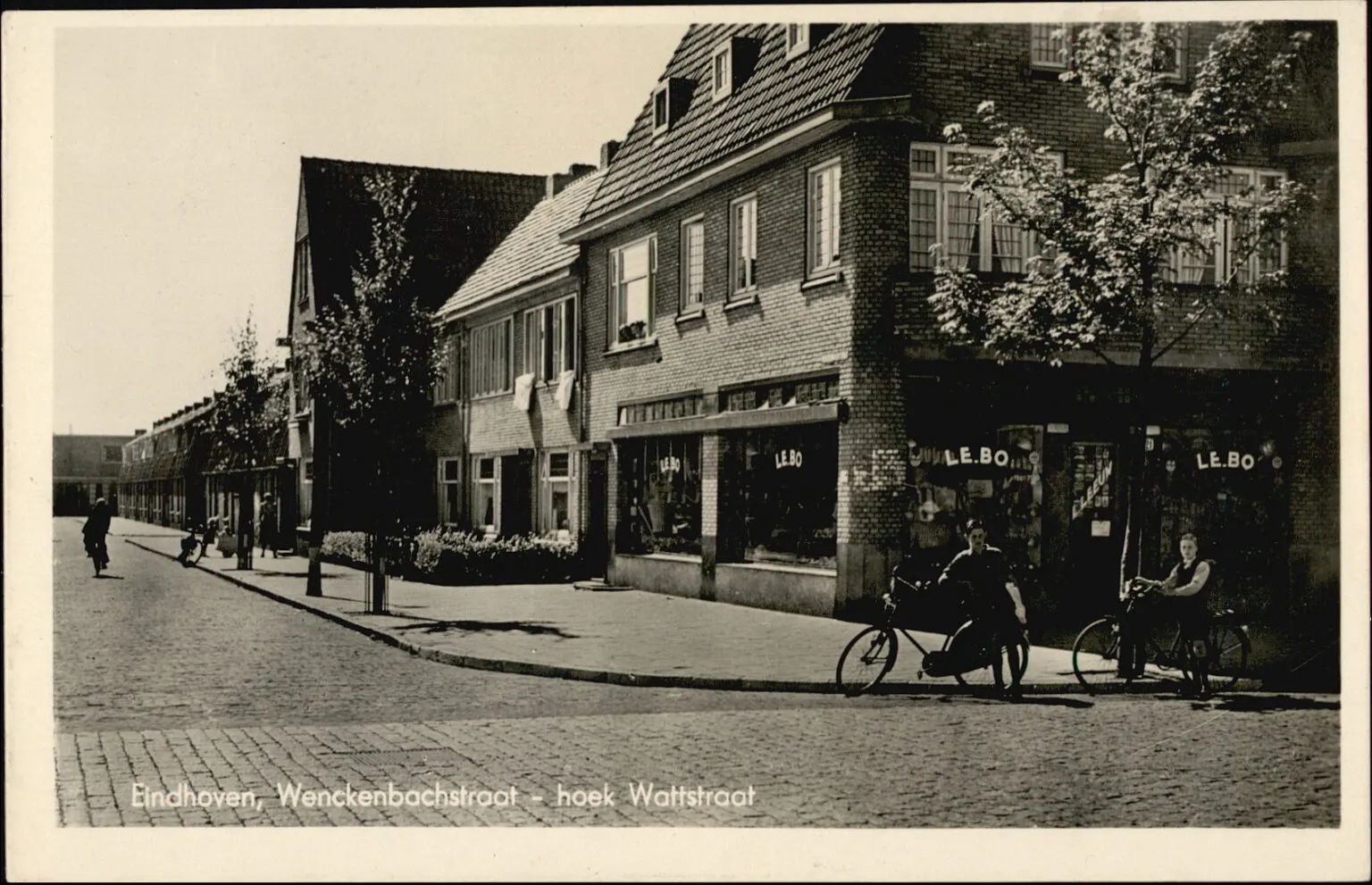 Ansichtkaart van de wijk, jaren veertig/vijftig