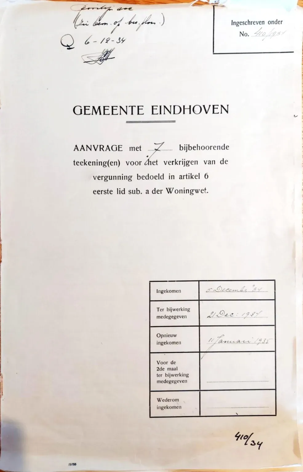 Bouwtekening Boschdijkplan