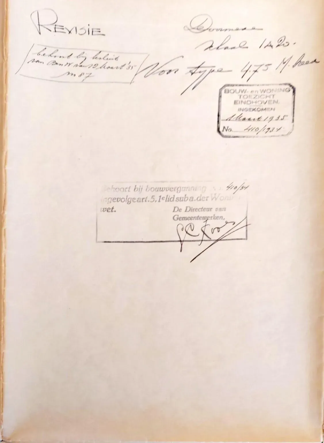 Bouwtekening Boschdijkplan