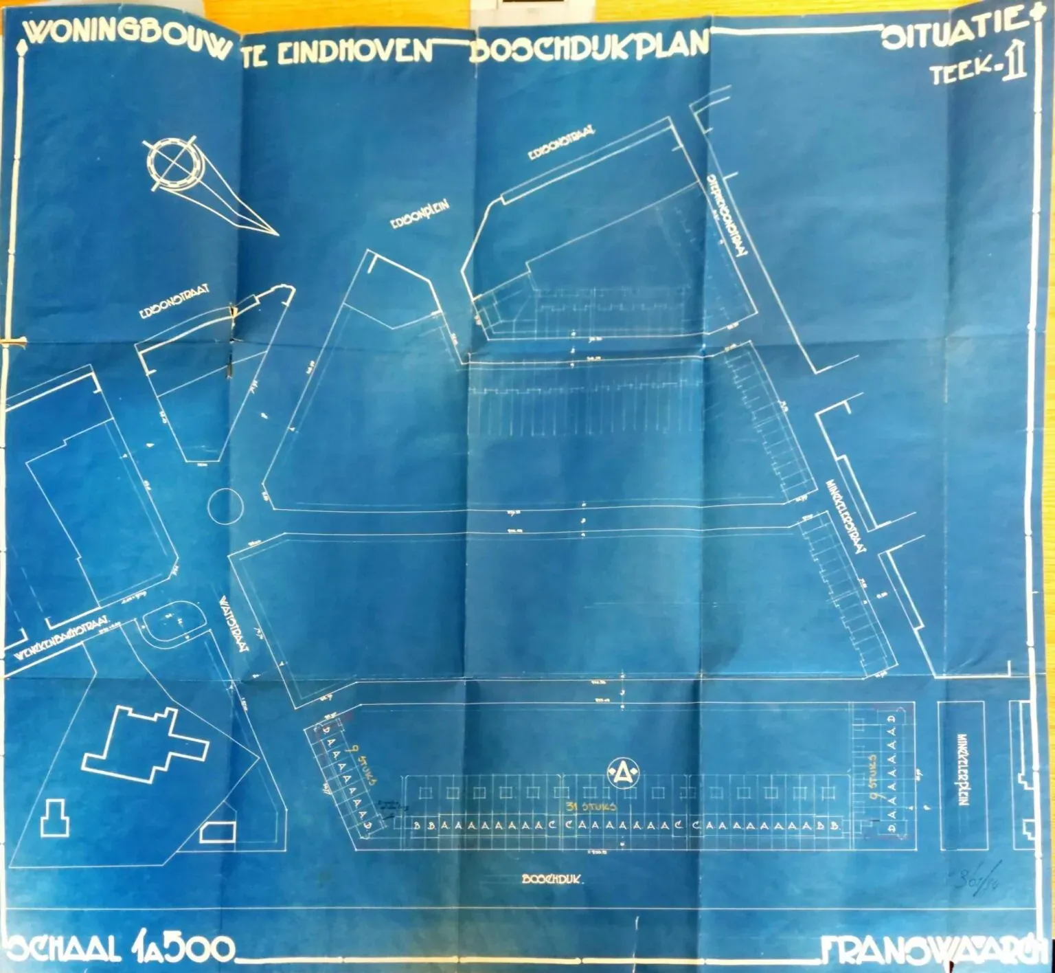 Eén van de eerste schetsen Boschdijkplan