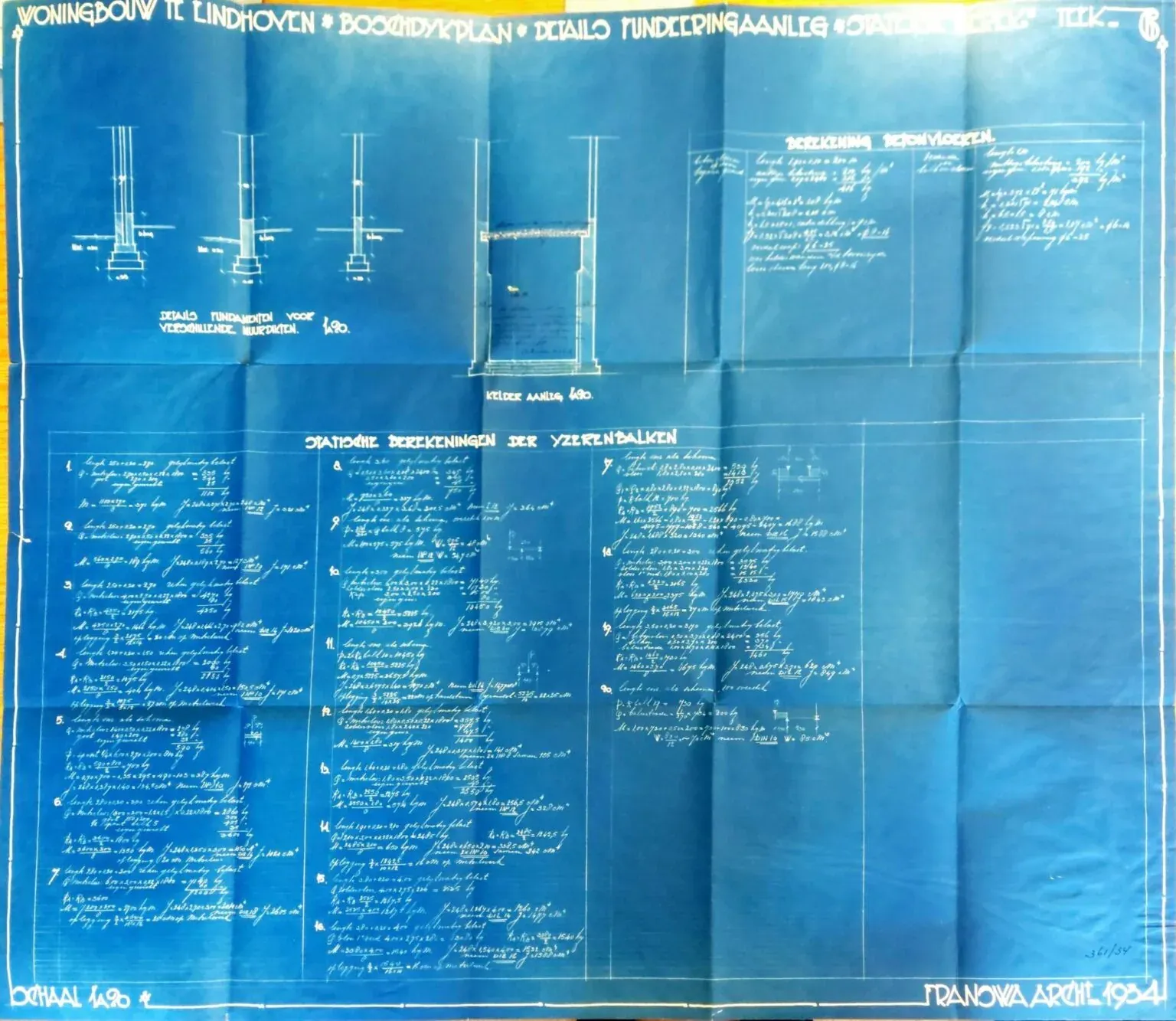 Boschdijk statische berekening ijzerbalken