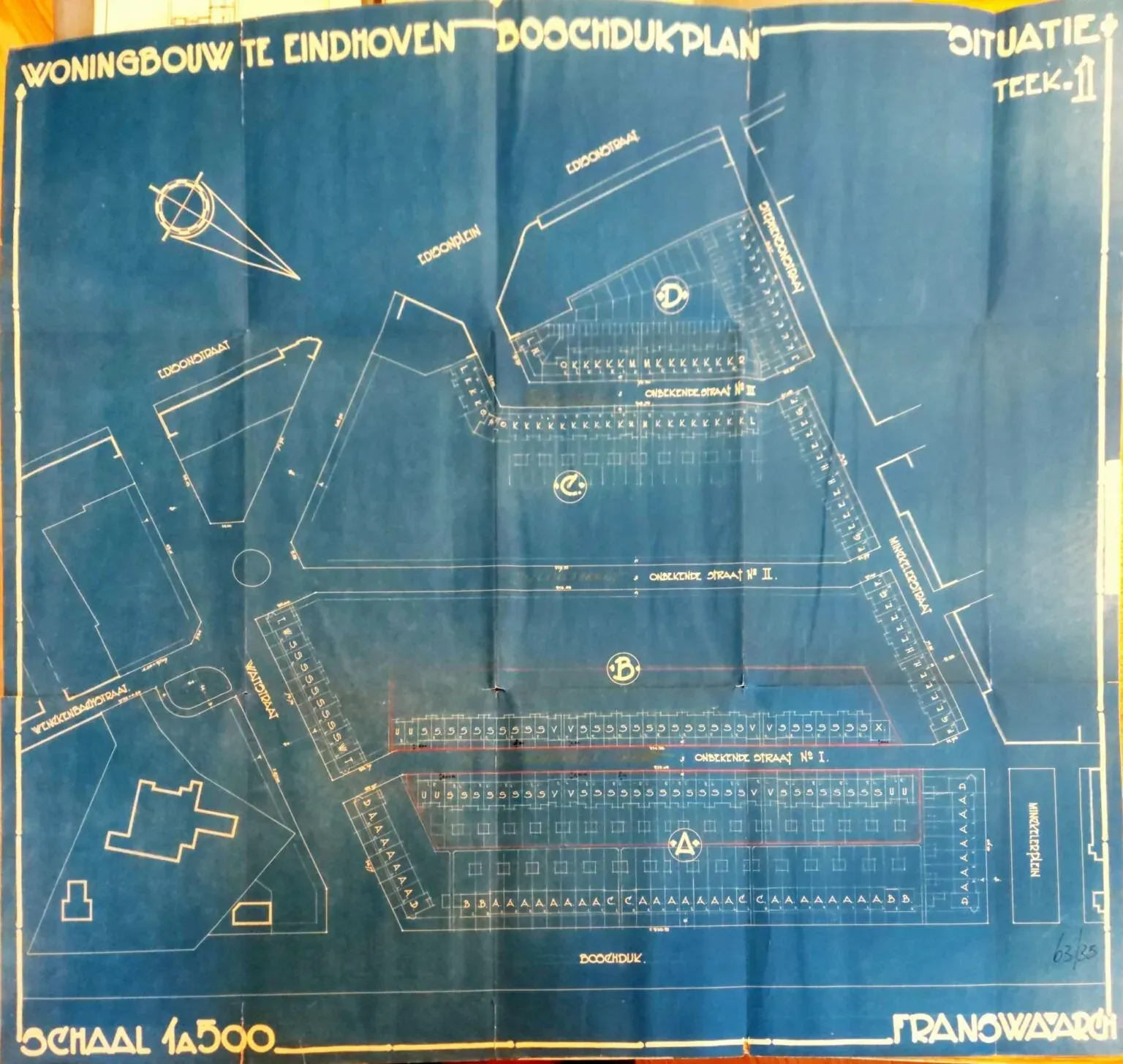 Musschenbroekstraat Blok A Blok B situatie