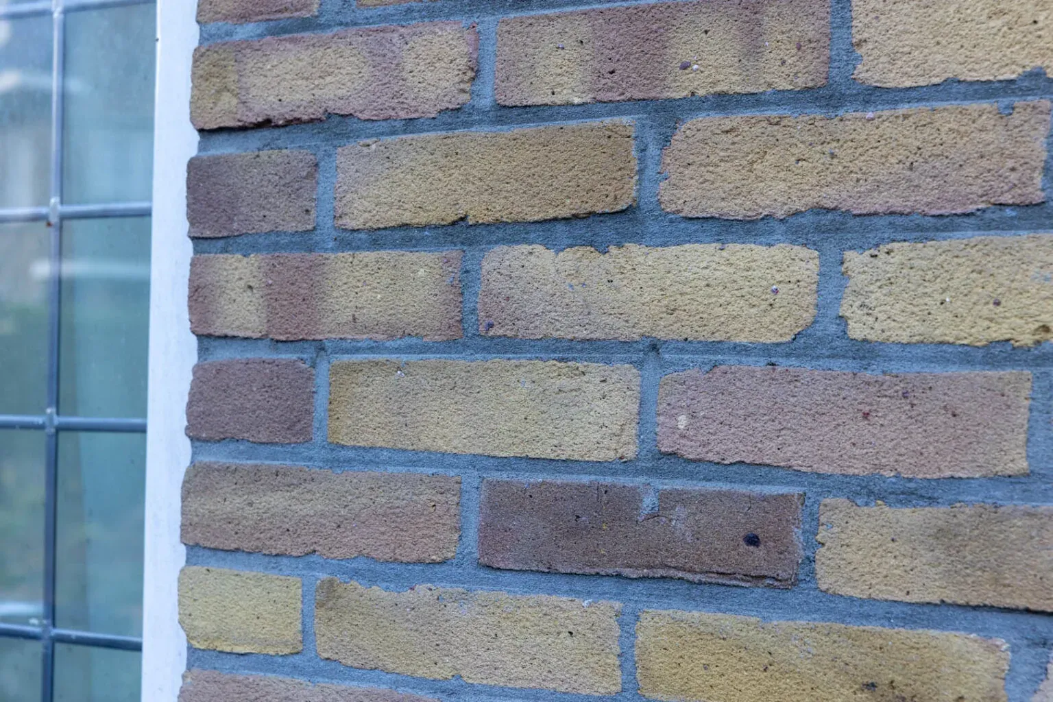 Buitenmuur gestoomd