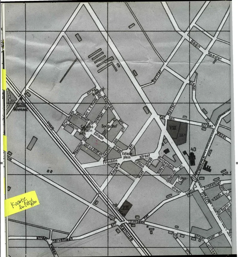 Oud kaartje Woensel